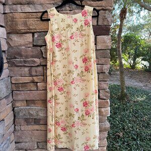 Vintage Talbots Floral Dress Pastel Size 8